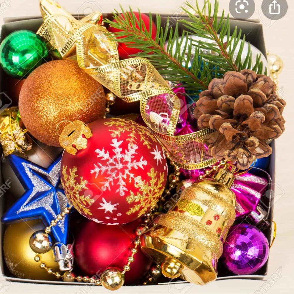 On Hold for Samantha Big box of Christmas decor